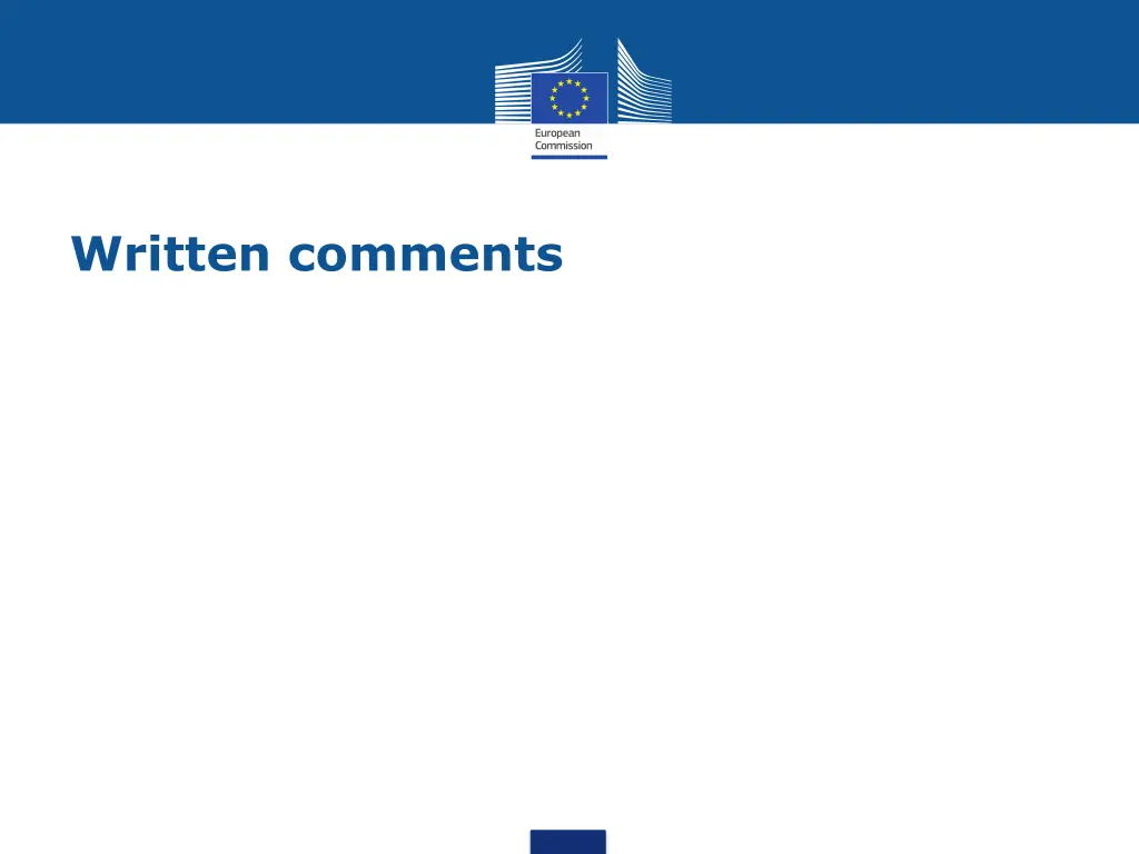 written comments