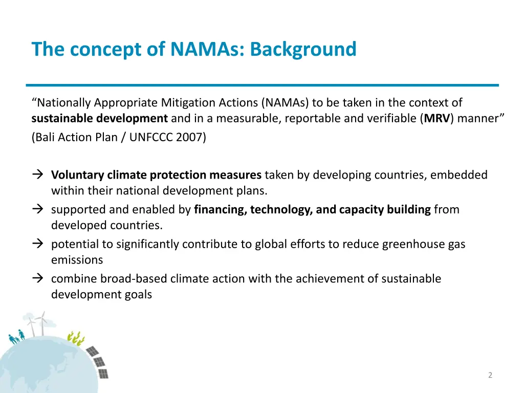 the concept of namas background