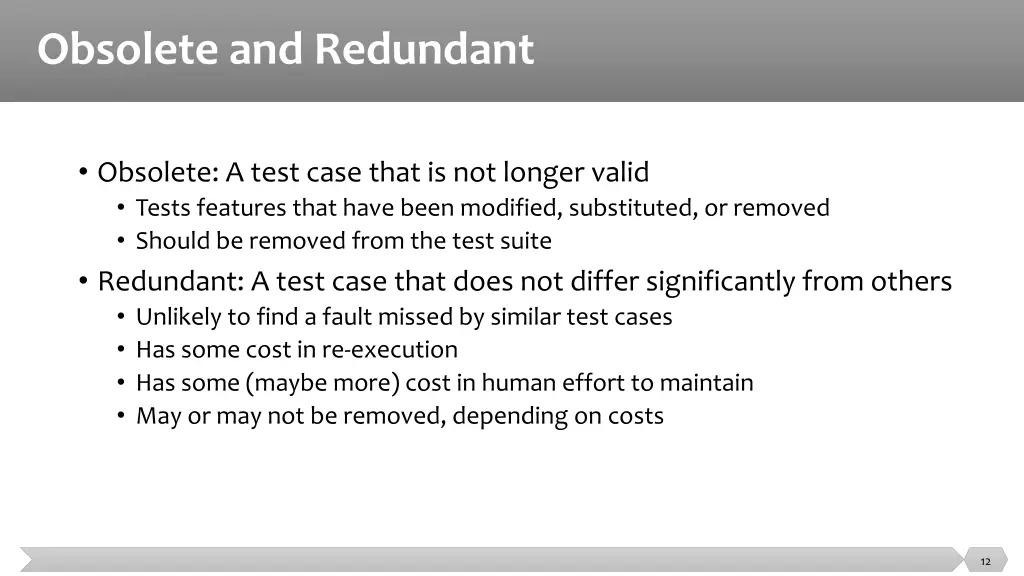 obsolete and redundant