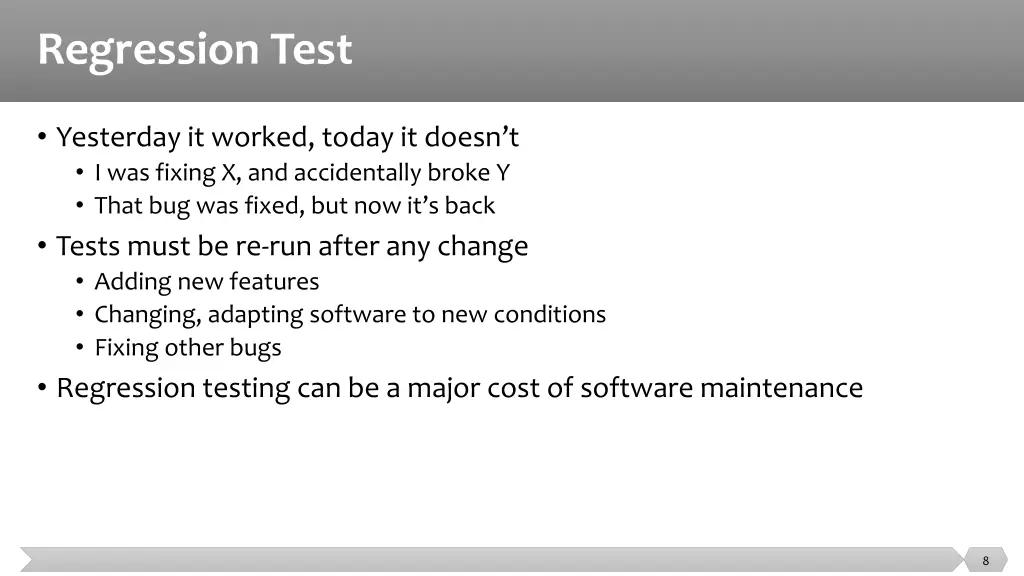 regression test 2