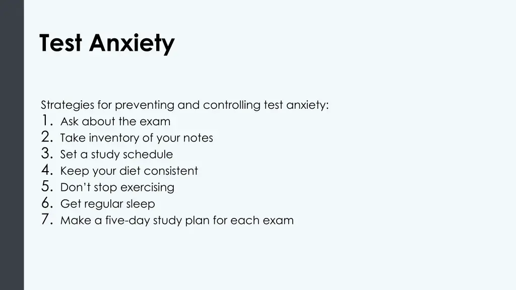 test anxiety