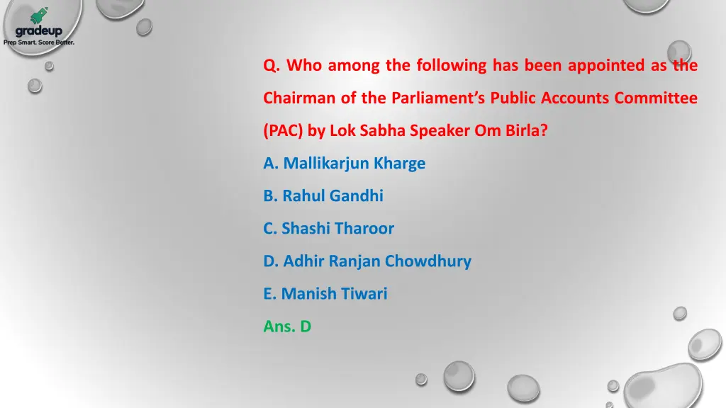 q who among the following has been appointed 2