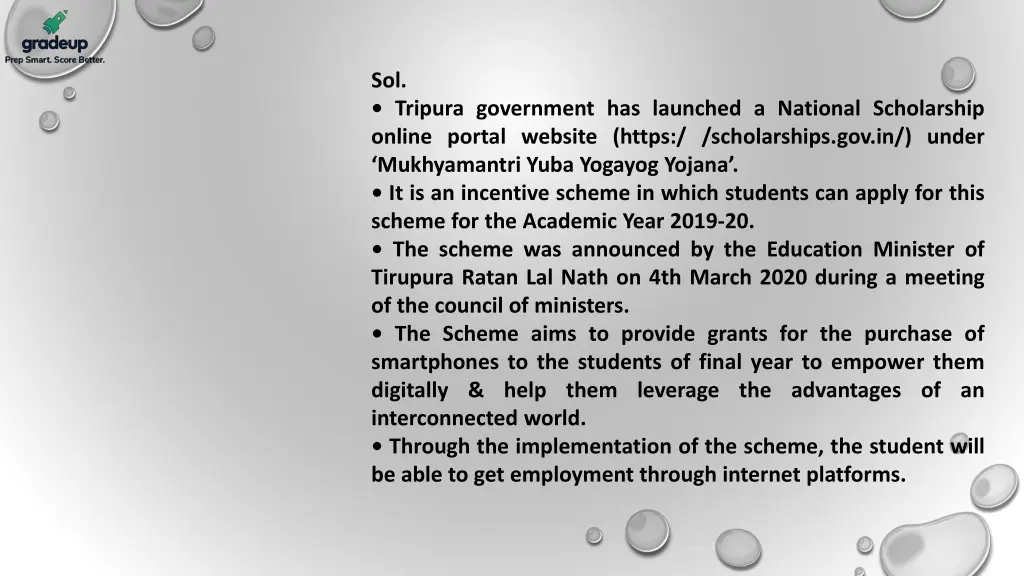 sol tripura government has launched a national