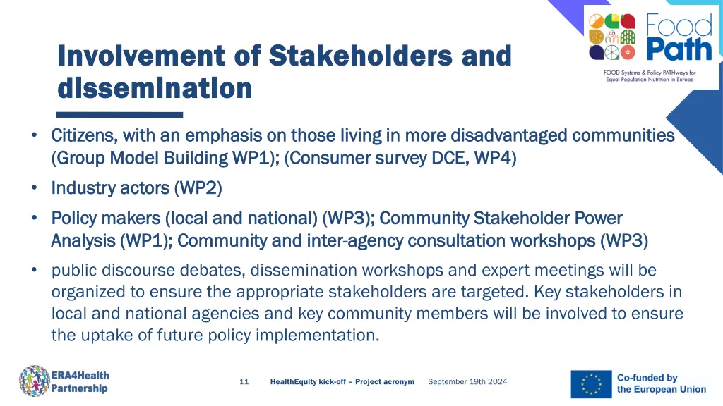 involvement involvement of of stakeholders 1