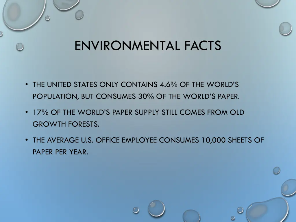environmental facts