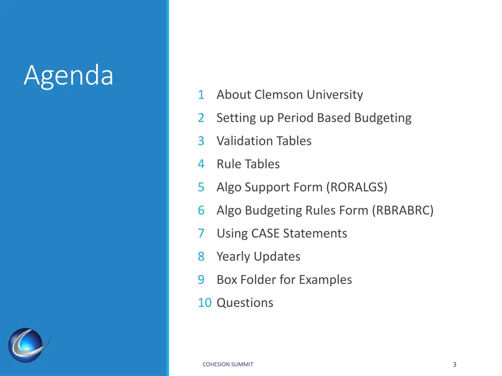 agenda
