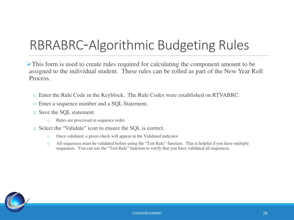 rbrabrc algorithmic budgeting rules