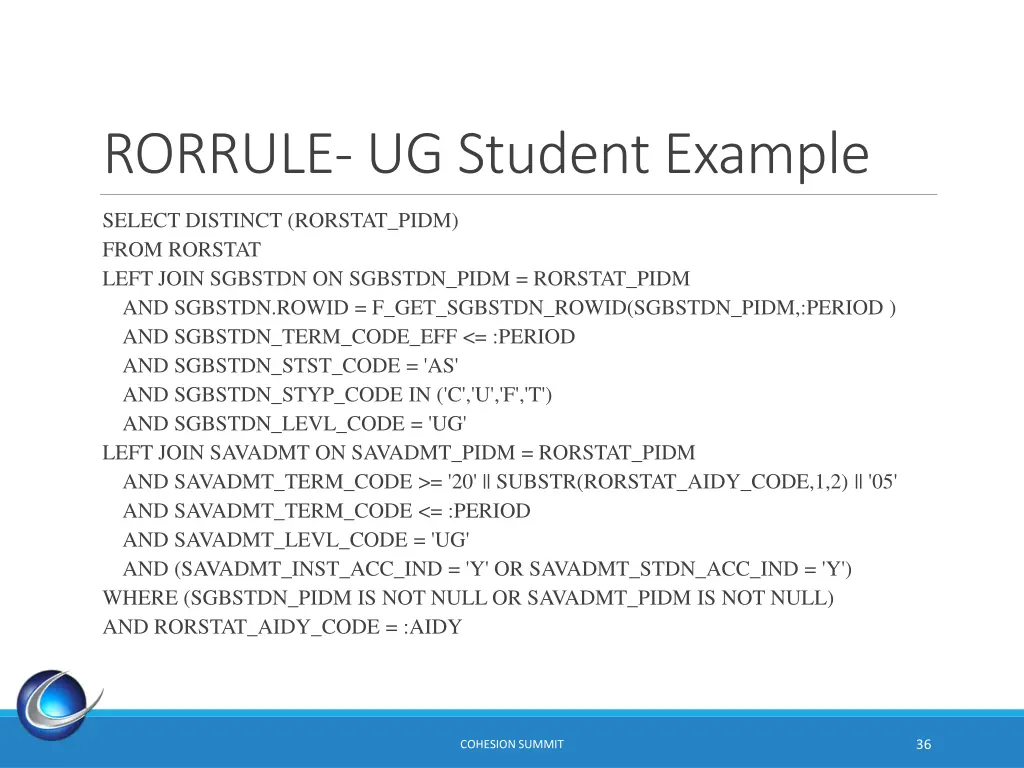 rorrule ug student example