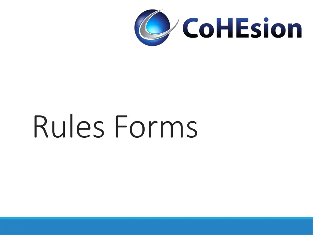 rules forms