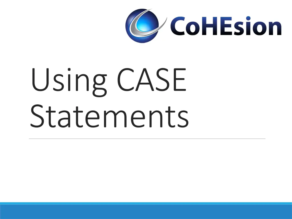 using case statements