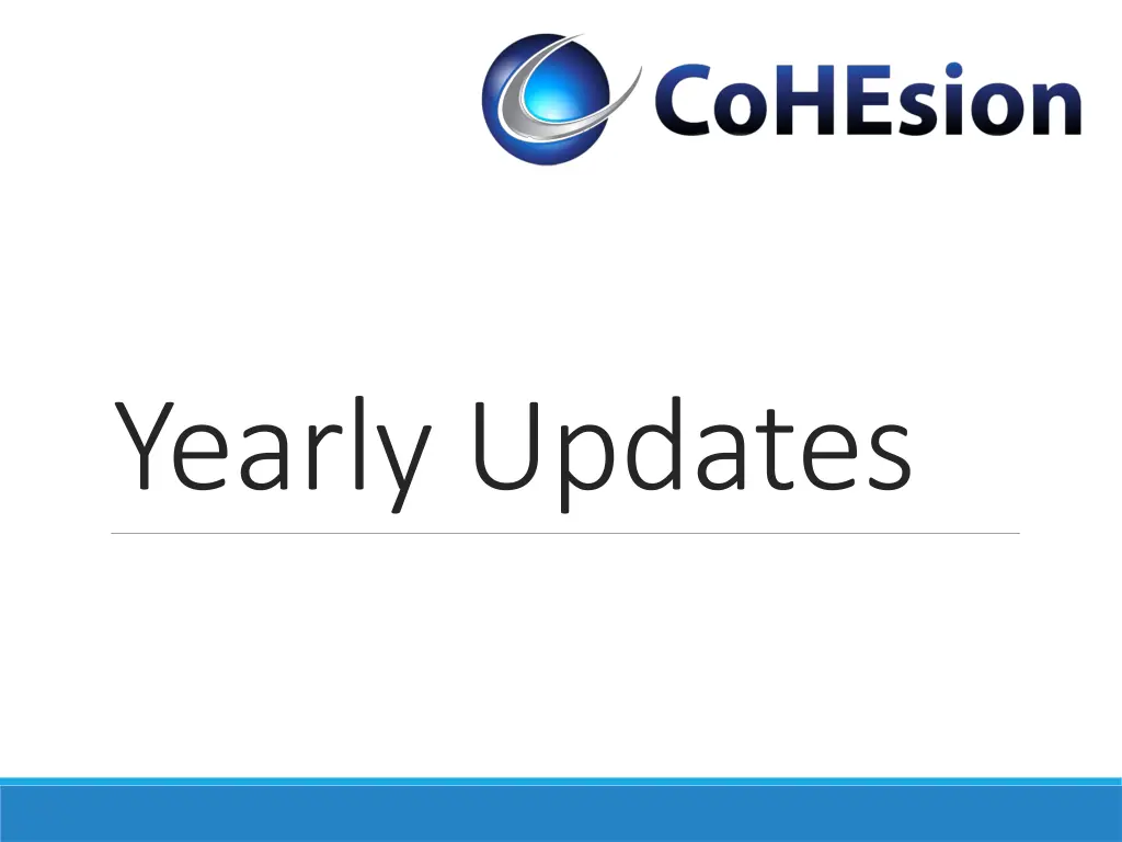 yearly updates