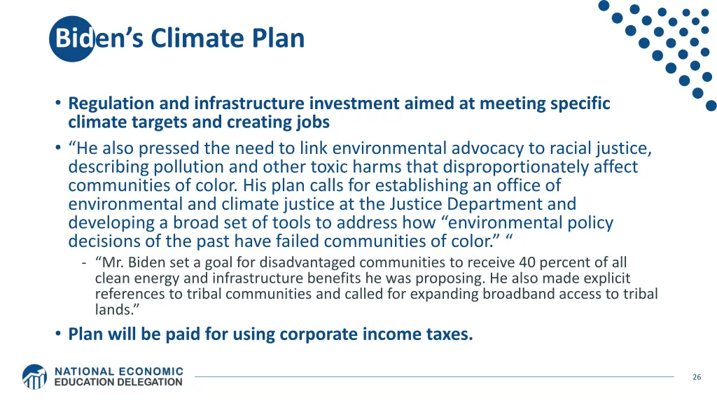 bid en s climate plan