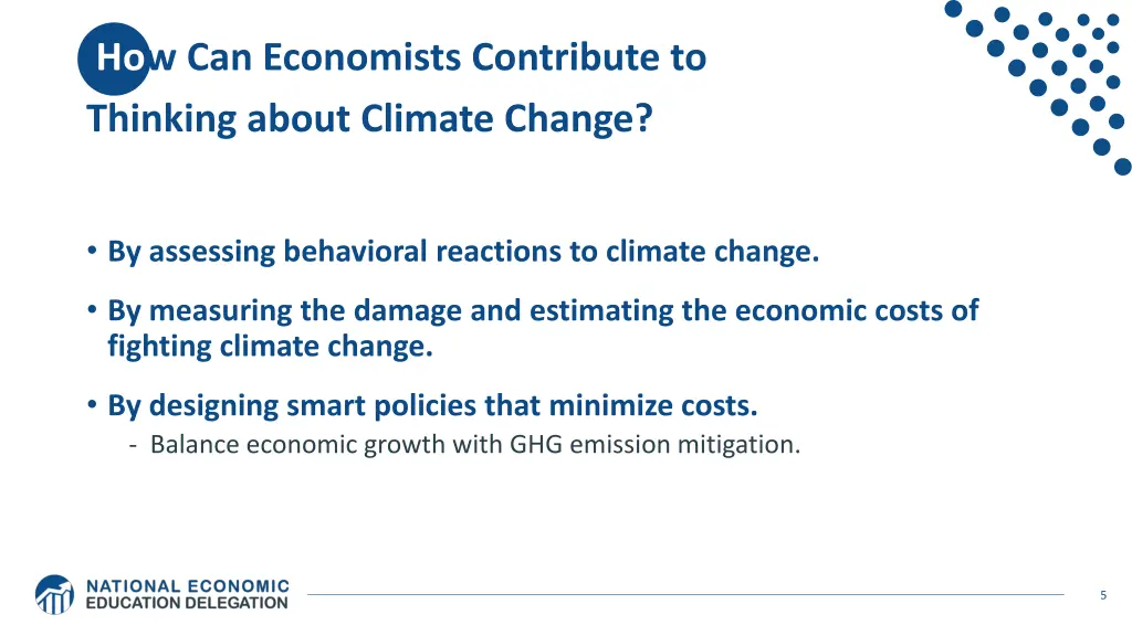 how can economists contribute to thinking about