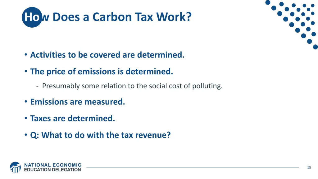 how does a carbon tax work