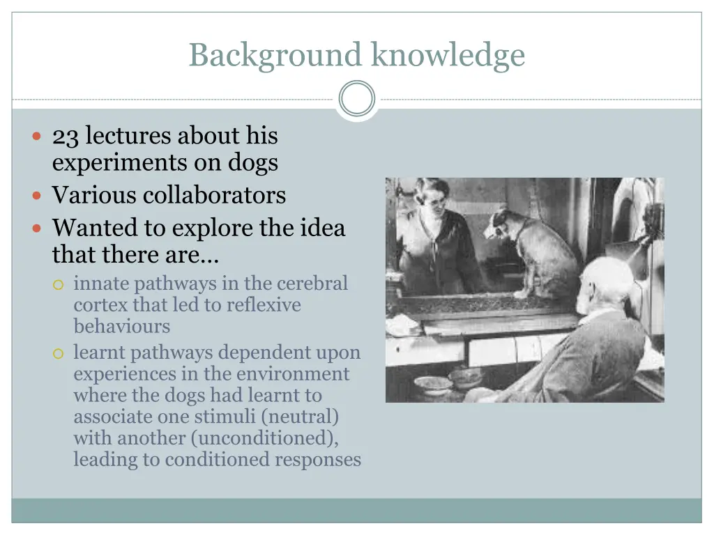 background knowledge