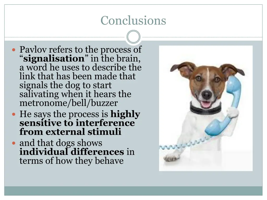 conclusions