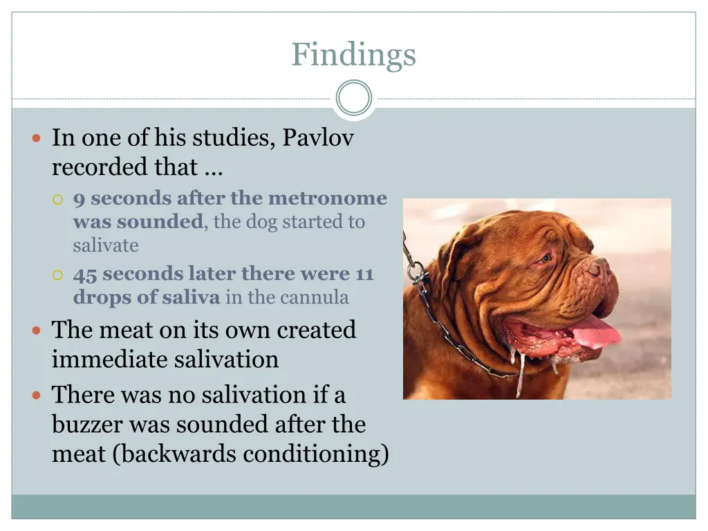 findings