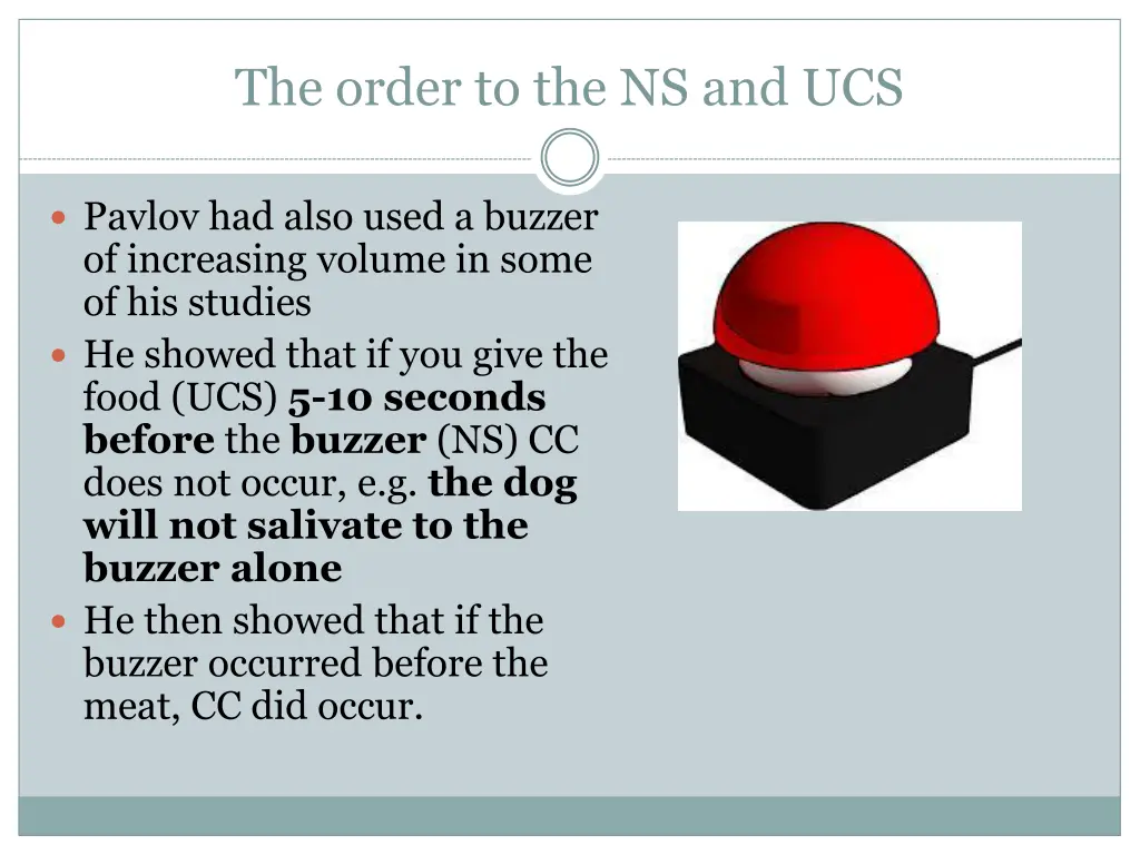 the order to the ns and ucs