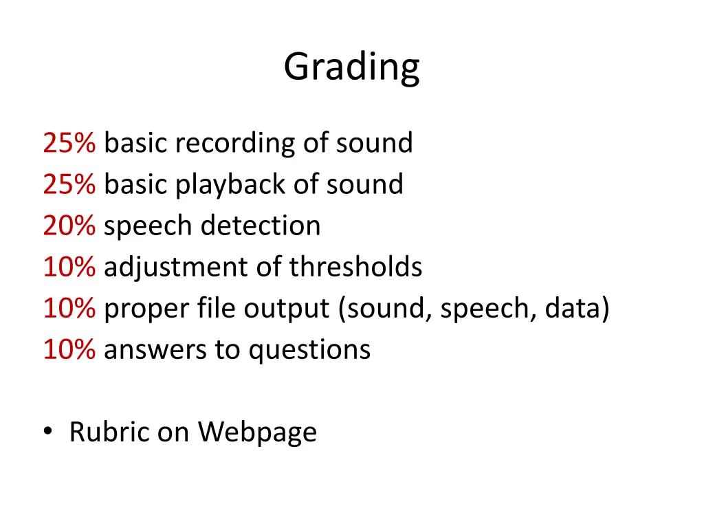 grading
