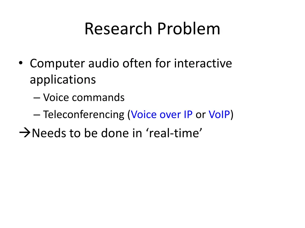 research problem 1
