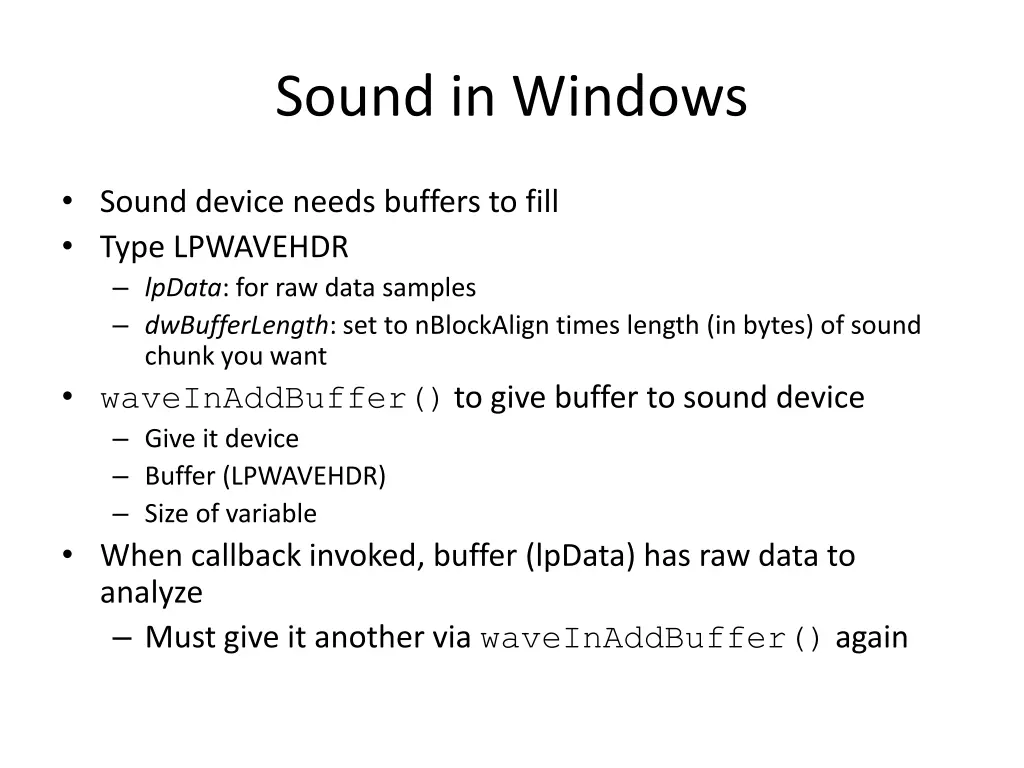 sound in windows 2