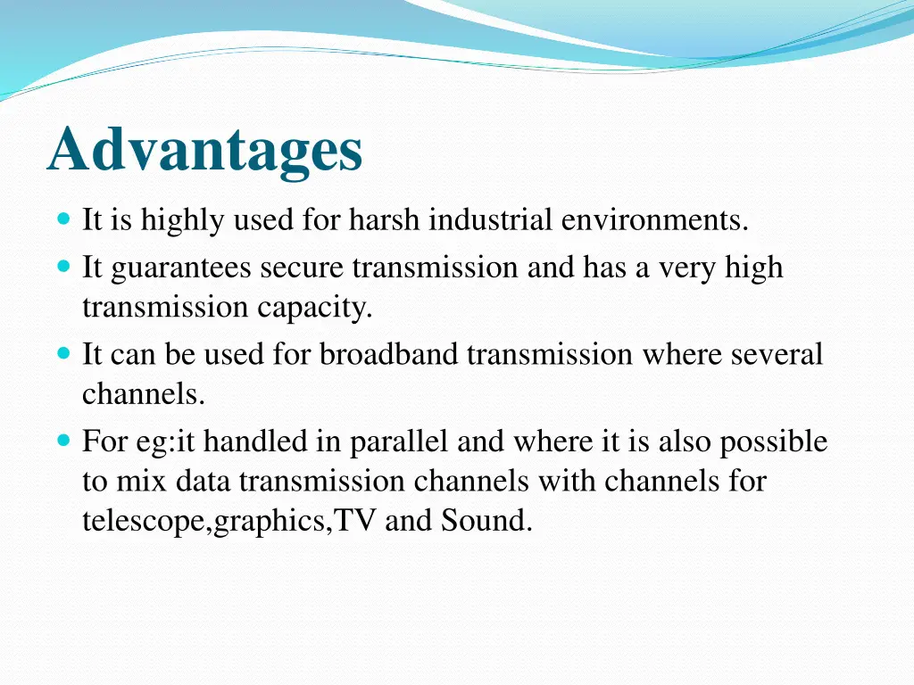 advantages