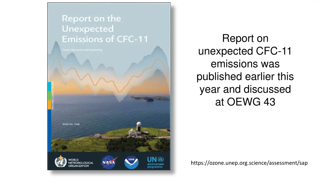 report on unexpected cfc 11 emissions