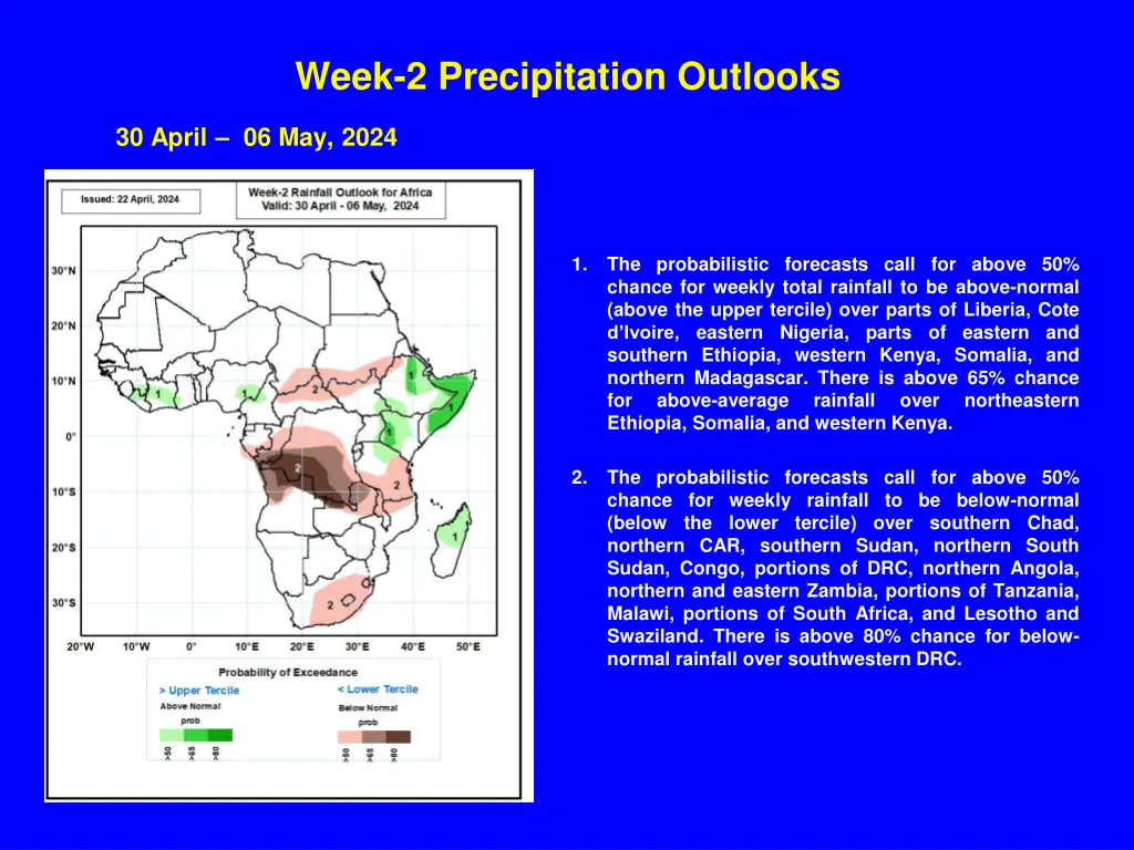 week 2 precipitation outlooks