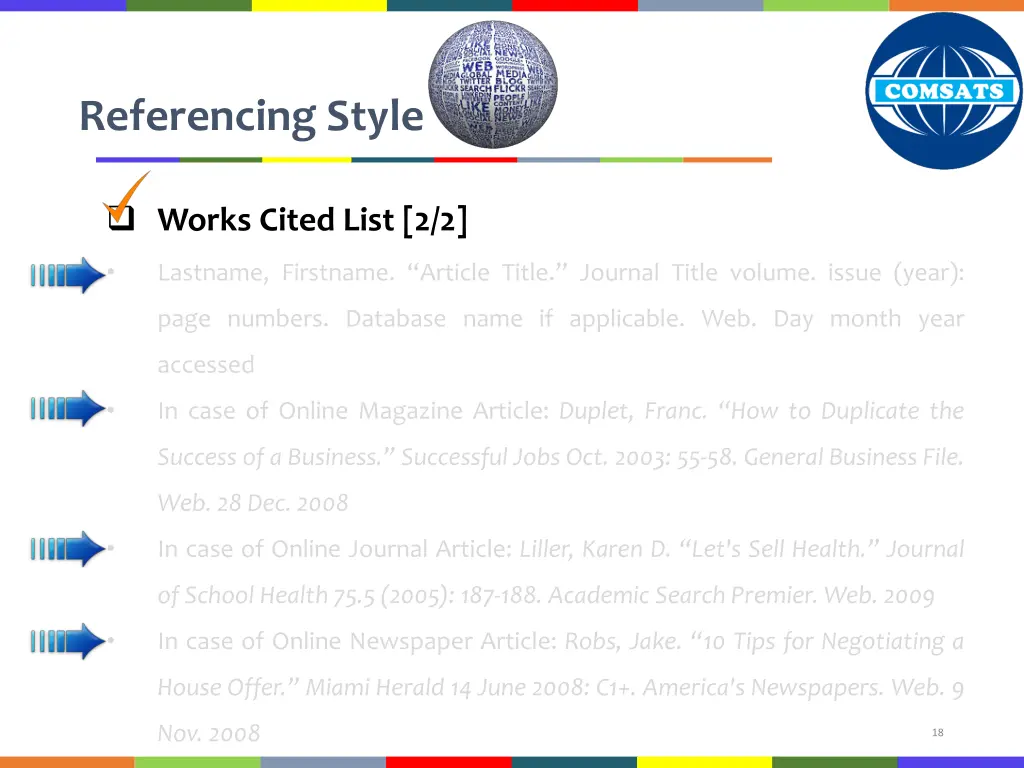 referencing style 15