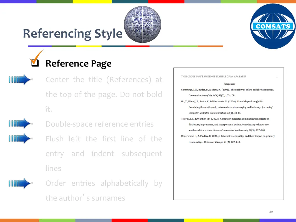 referencing style 36