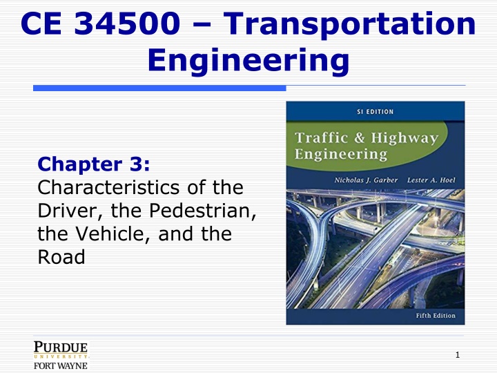 ce 34500 transportation engineering