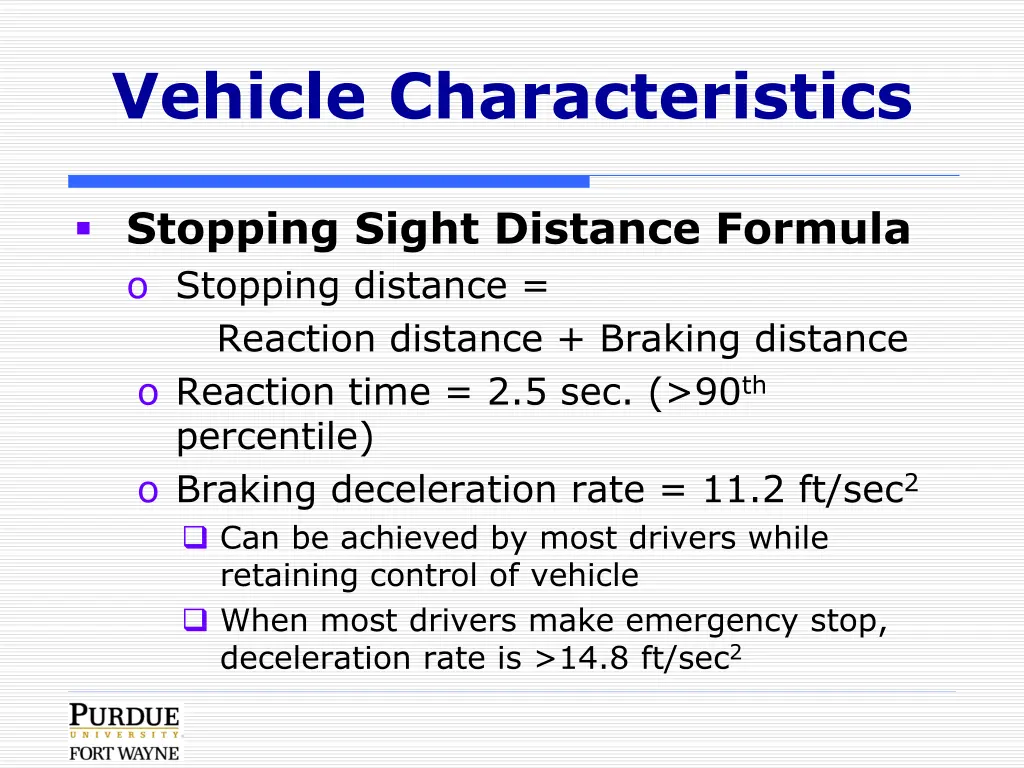 vehicle characteristics 9