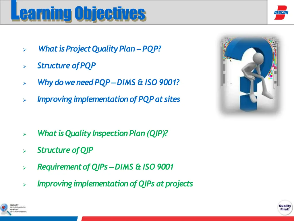 l earning objectives