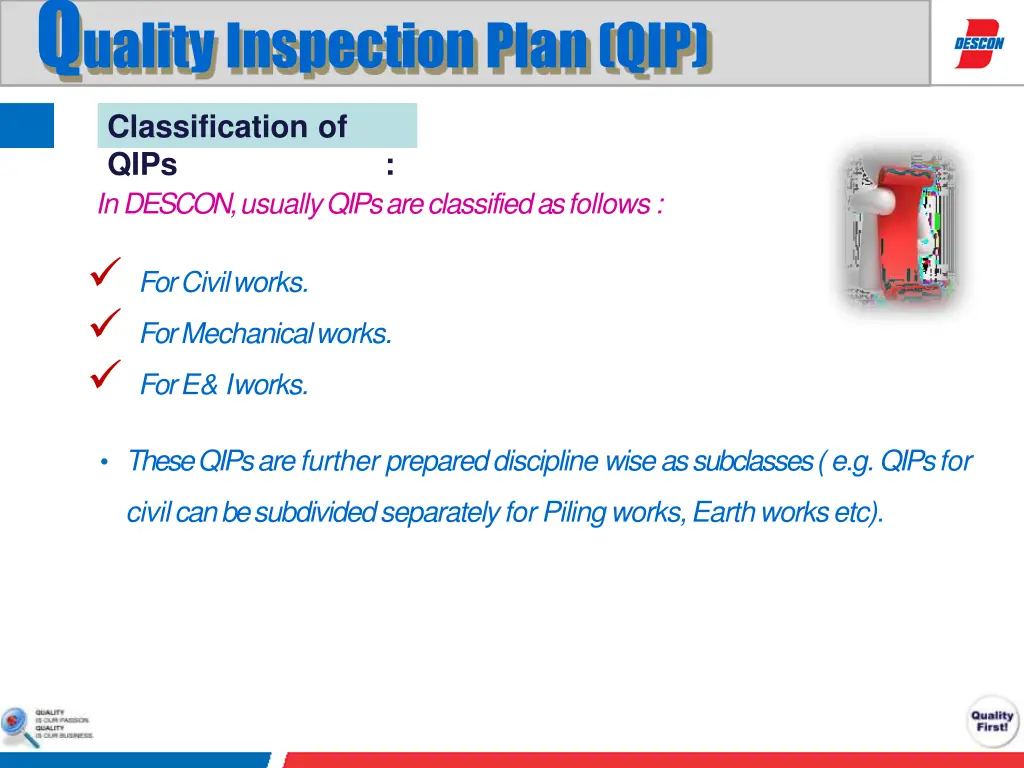 q uality inspection plan qip 4