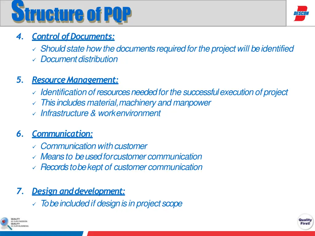 s tructure ofpqp 1
