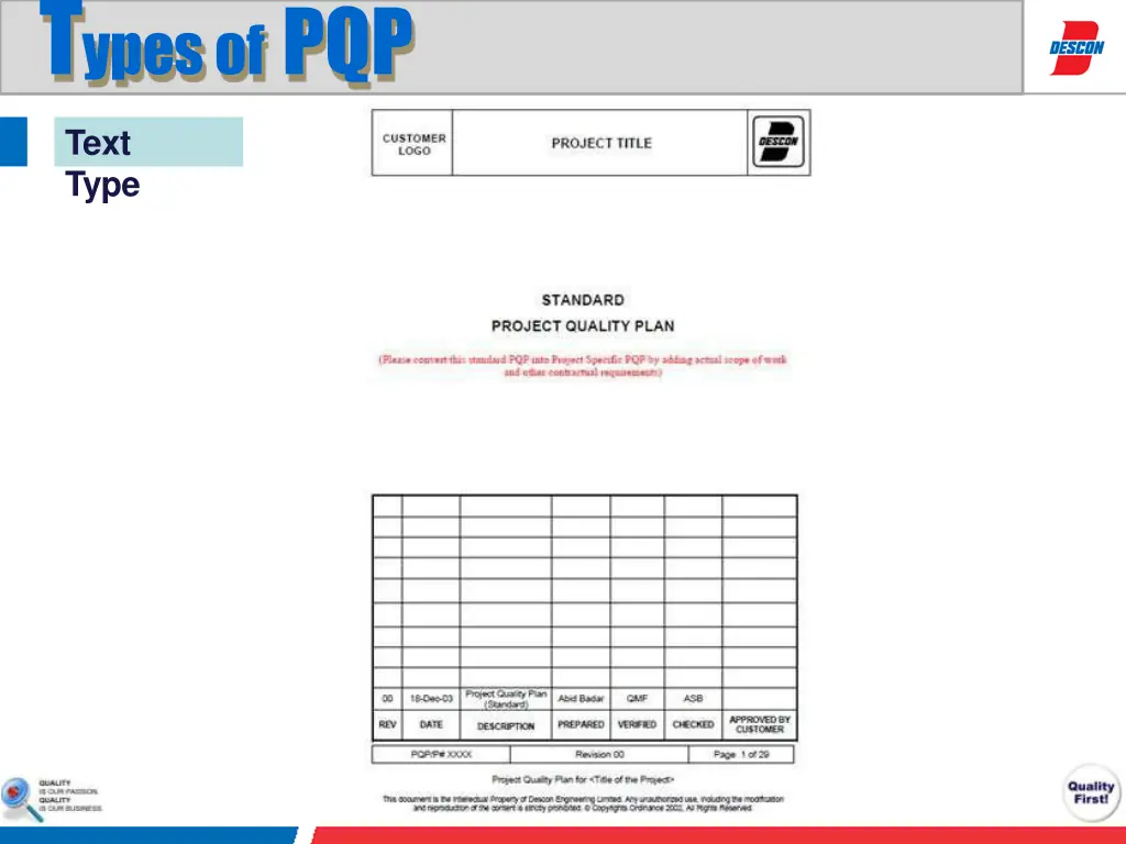 t ypesof pqp 3