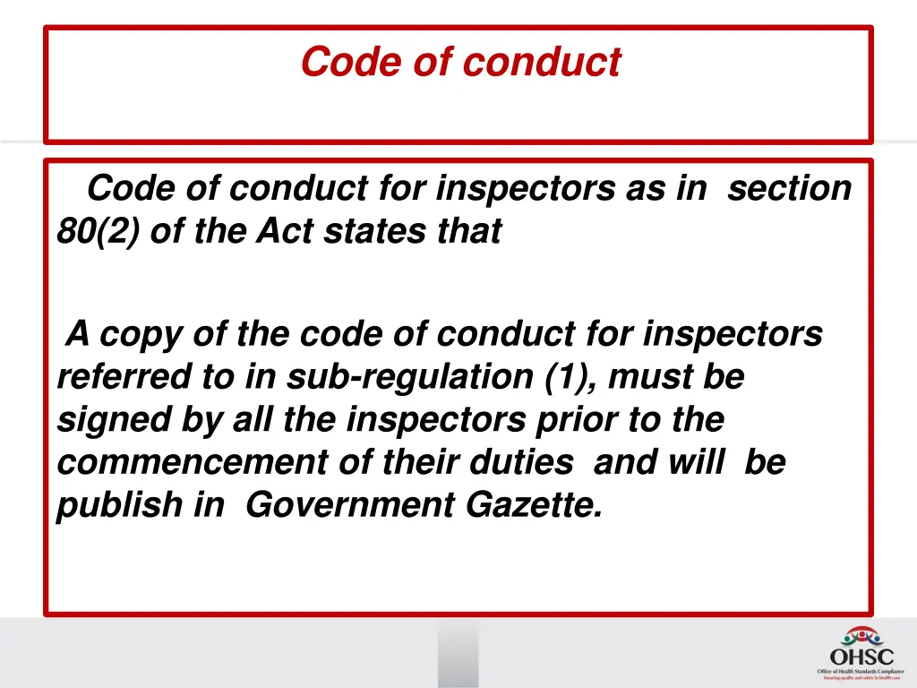 code of conduct