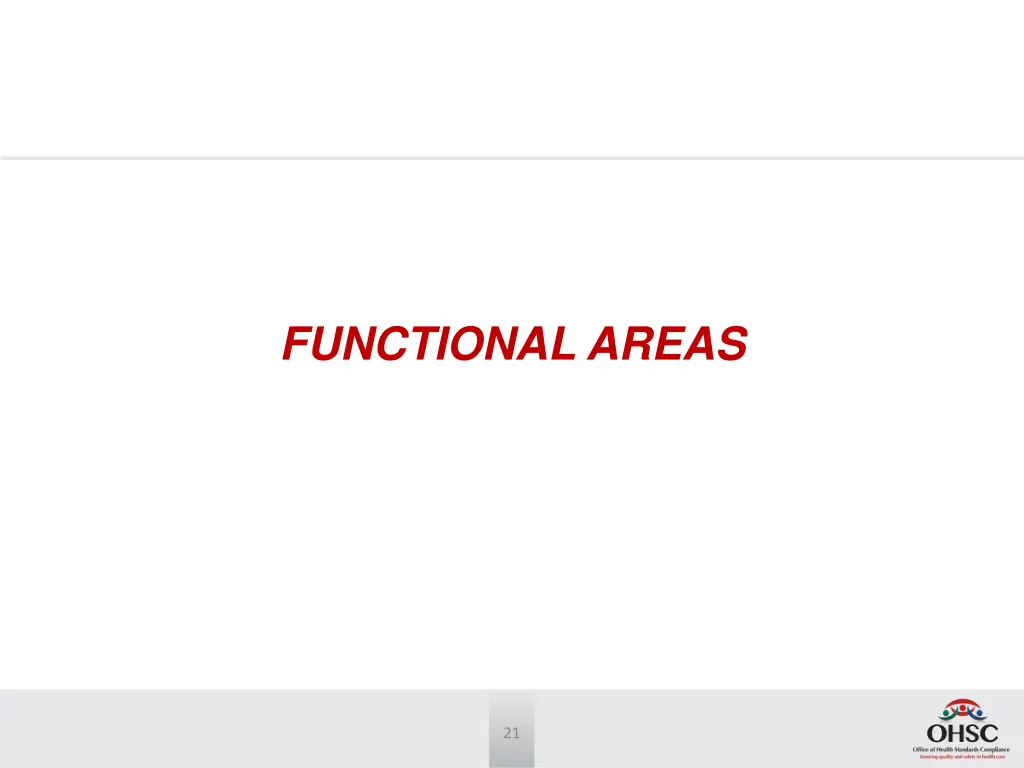 functional areas