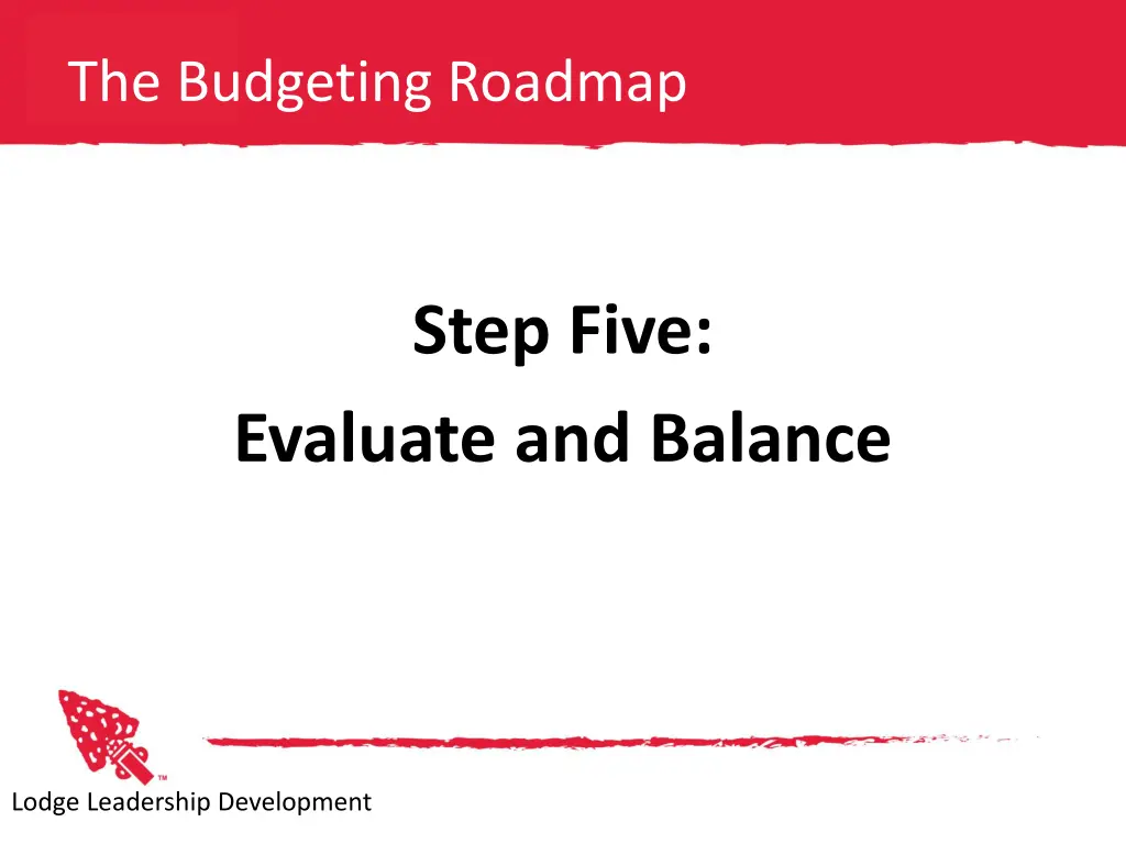 the budgeting roadmap 4