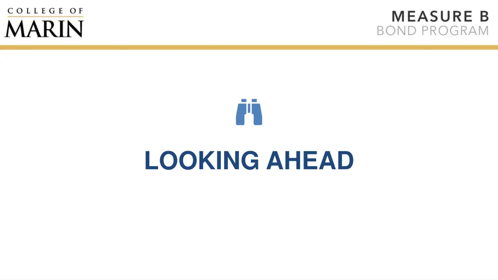 looking ahead