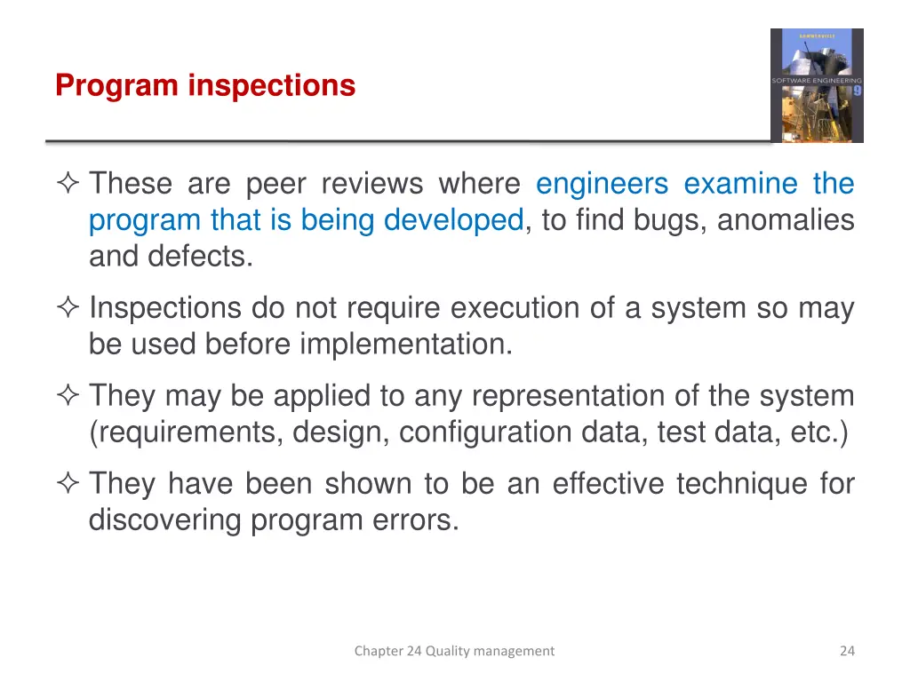 program inspections