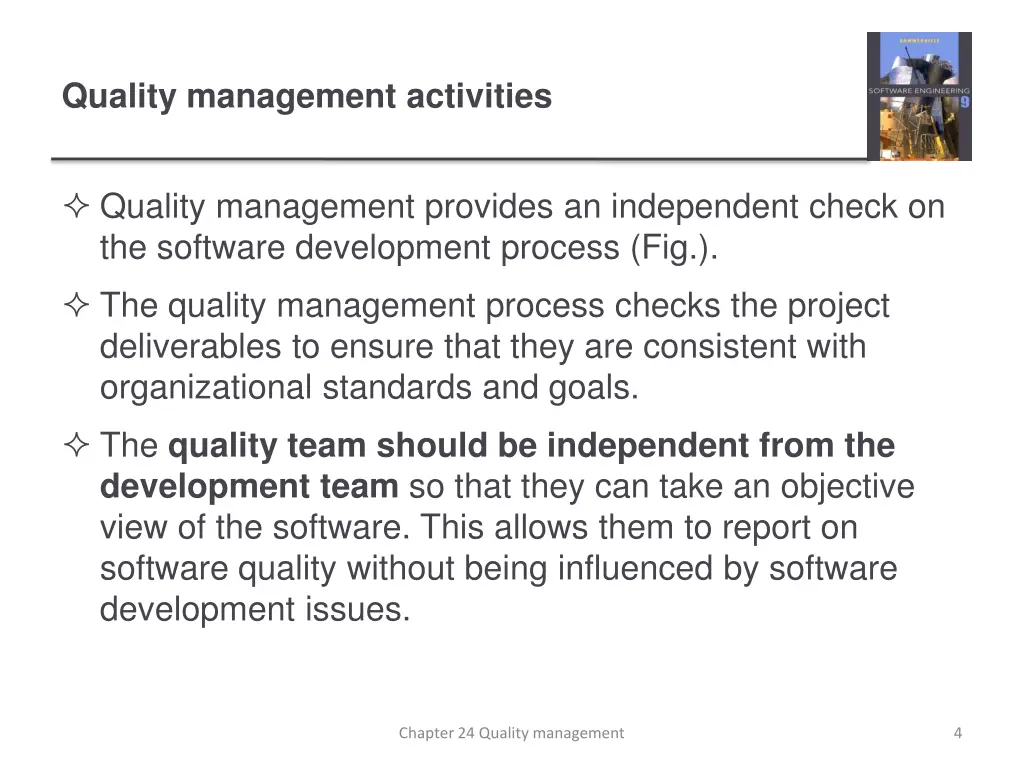 quality management activities