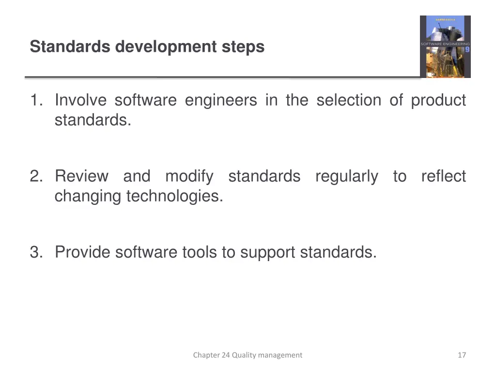 standards development steps
