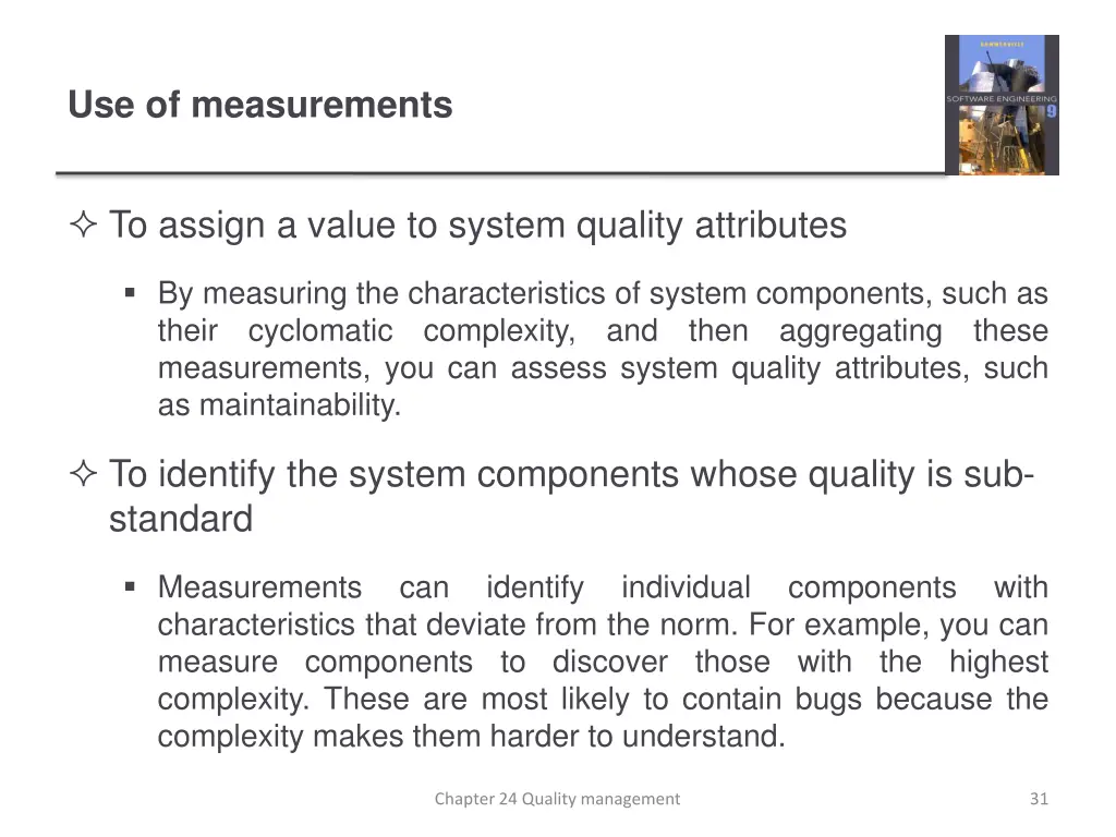use of measurements