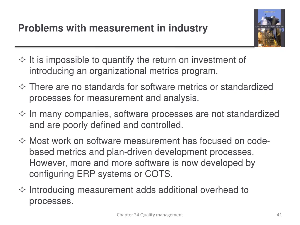 problems with measurement in industry