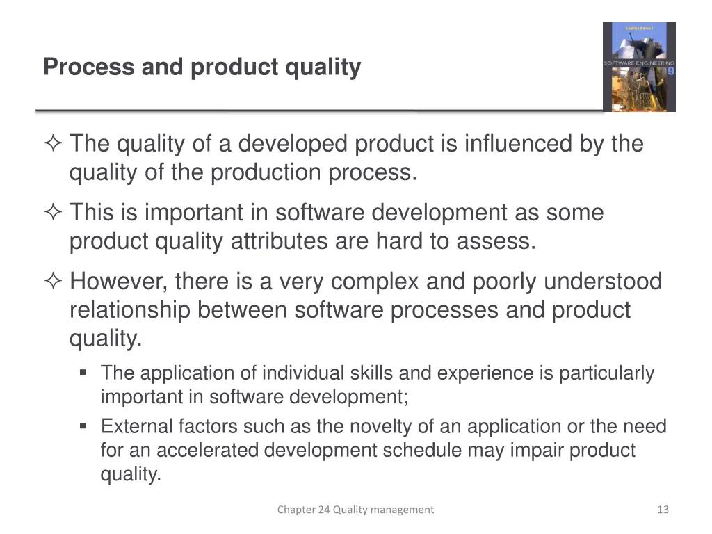 process and product quality