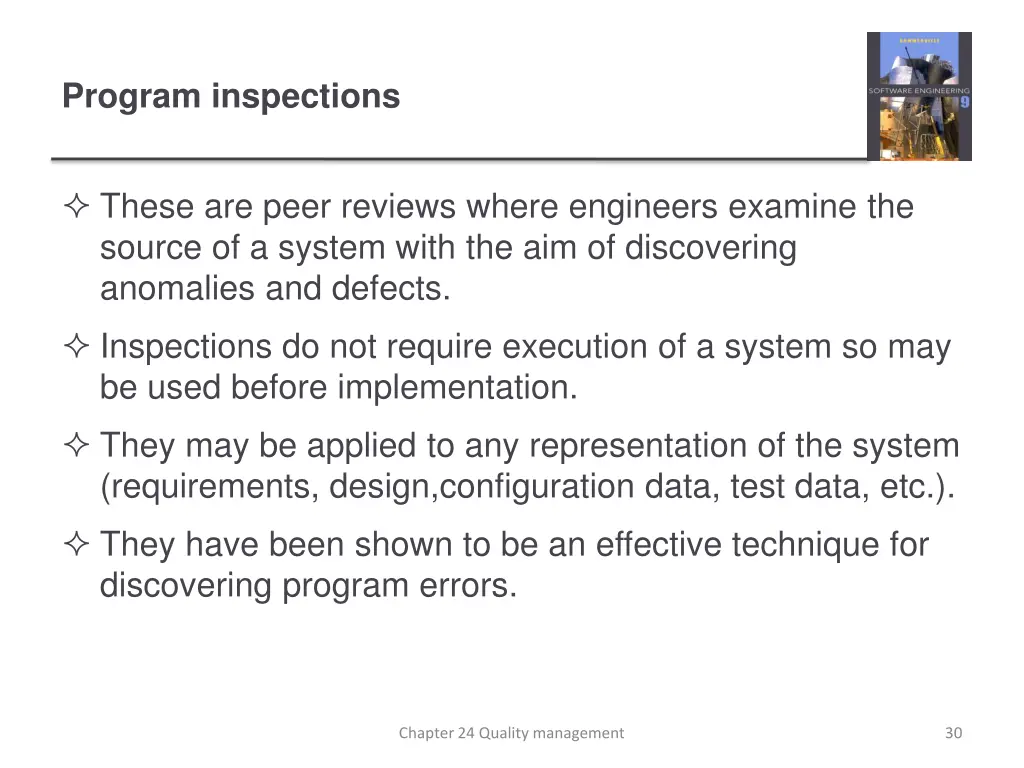 program inspections