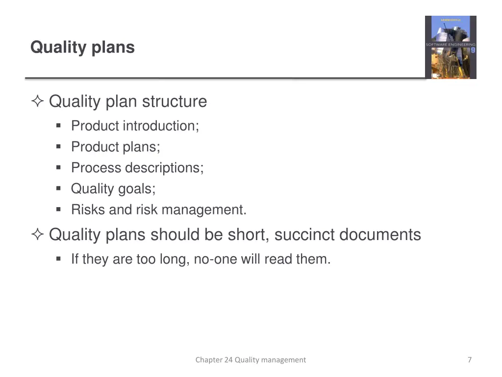 quality plans