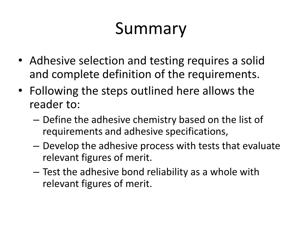 summary