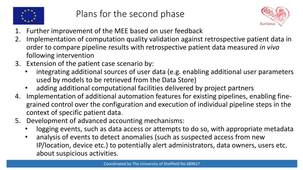plans for the second phase